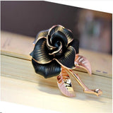 Arrival Rose Women Enamel Brooches Pins Mental Coat Clothing Accessories