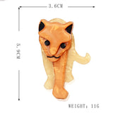 Lion Anime Brooch Pin for Women Shirt Hijab Jewelry