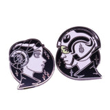 Galactic Force Fighting Twins Pin Set Space Shooter Jewelry
