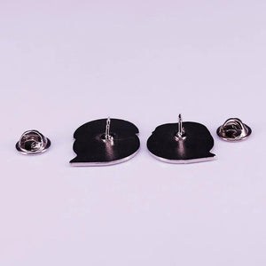 Galactic Force Fighting Twins Pin Set Space Shooter Jewelry