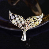 Mermaid Tail Brooch Pin Daily Wild Clothing Accessories Corsage Ins