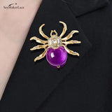 Crystal Spider Frog Brooches Cartoon Pins Wedding Accessories