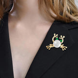 Crystal Spider Frog Brooches Cartoon Pins Wedding Accessories