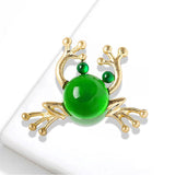 Crystal Spider Frog Brooches Cartoon Pins Wedding Accessories