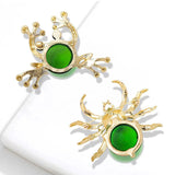 Crystal Spider Frog Brooches Cartoon Pins Wedding Accessories