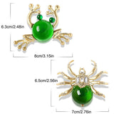 Crystal Spider Frog Brooches Cartoon Pins Wedding Accessories