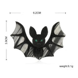 Vivid Acrylic Bat Brooch Sweater Pendant Leather Fiber Animal Brooch