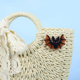 Vivid Acrylic Bat Brooch Sweater Pendant Leather Fiber Animal Brooch