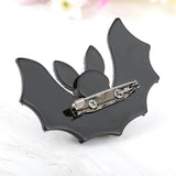 Vivid Acrylic Bat Brooch Sweater Pendant Leather Fiber Animal Brooch