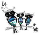 Rhinestone Owl Brooch Pin Alloy Charming Clip Women Corsage Jewelry