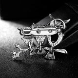 Rhinestone Owl Brooch Pin Alloy Charming Clip Women Corsage Jewelry