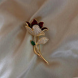 Flower Pearl Animal Elephant Deer Brooch Jewelry for Wedding