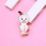 Enamel Snowman Brooch Rhinestone Christmas Year Brooch Pins