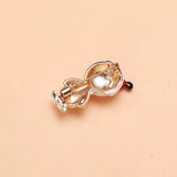 Enamel Snowman Brooch Rhinestone Christmas Year Brooch Pins