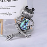 Retro Shell Frog Brooch for Party Casual Animal Brooch