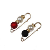 10pcs Double Pearl Pins For Women Female Brooches Clothes Accessories