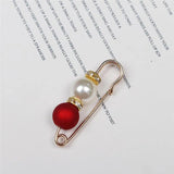10pcs Double Pearl Pins For Women Female Brooches Clothes Accessories