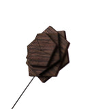 Wood Retro Wedding Men's Jewelry Accessories Vintage Shape Suits Brooch Pin