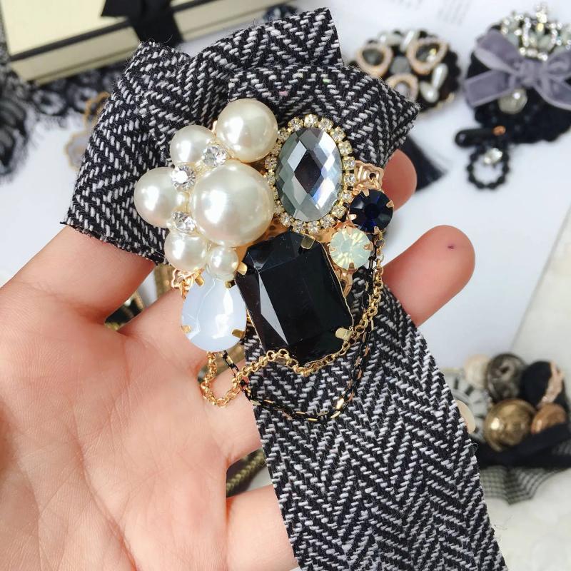 Vintage Baroque Tassel Pendant Brooch Chain Pin