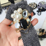 Vintage Baroque Tassel Pendant Brooch Chain Pin