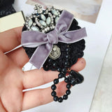 Vintage Baroque Tassel Pendant Brooch Chain Pin