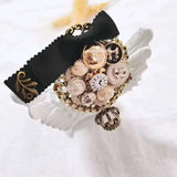 Vintage High-end Tassel Crown Brooch for Women