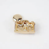 Rhinestone Enamel Camera Metal Brooch Lapel Pin Suit Coat Dress Unisex Gift