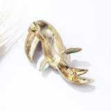 Alloy Enamel Parrot Brooch Scarf Buckle Clothing Accessory