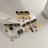 Vintage Flower Tassel Brooch for Women