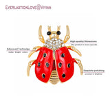 Star brooch of Ladybug lady and girl insect jewelry