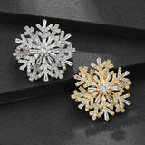 Rotatable Spinner Snowflake Brooch for Women XZ277 SSH