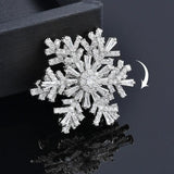 Rotatable Spinner Snowflake Brooch for Women XZ277 SSH