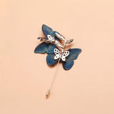 Beaut&Berry Fabric Butterfly Ladies Brooch Wedding Gift