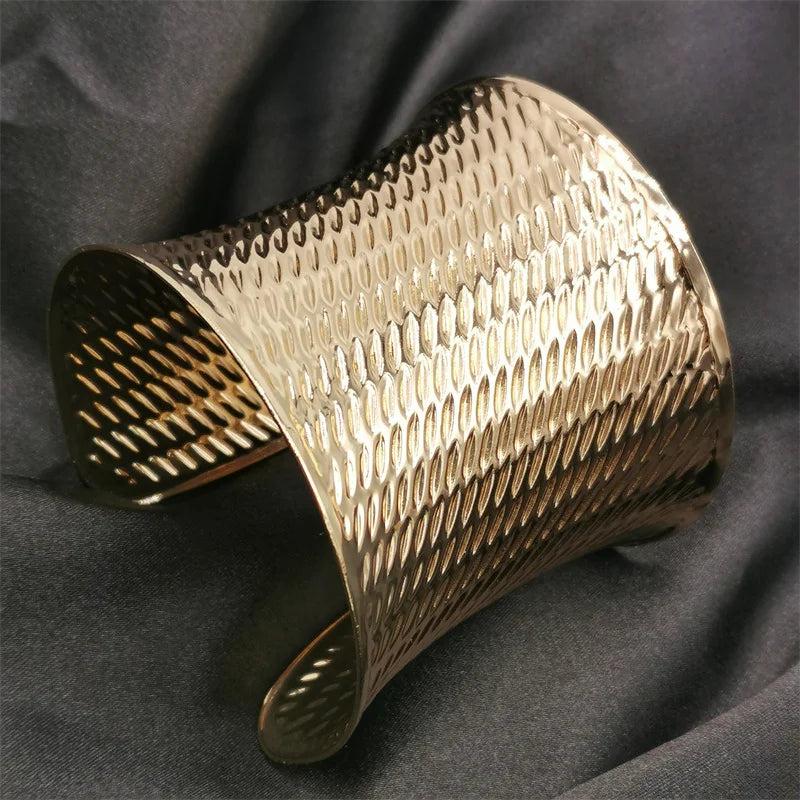 Bohemia Punk Bracelet For Women Texture Jewelry Plated Bangle