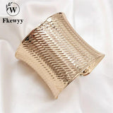 Bohemia Punk Bracelet For Women Texture Jewelry Plated Bangle