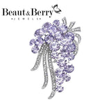 Beaut&Berry Rhindiamond-Glass Ladies Brooch Wedding Party Gift Pin