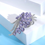Beaut&Berry Rhindiamond-Glass Ladies Brooch Wedding Party Gift Pin