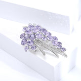 Beaut&Berry Rhindiamond-Glass Ladies Brooch Wedding Party Gift Pin
