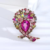 Beaut&Berry Crystal Glass Ladies Brooch 2 Wedding Party Pin
