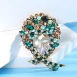 Beaut&Berry Crystal Glass Ladies Brooch 2 Wedding Party Pin