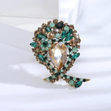 Beaut&Berry Crystal Glass Ladies Brooch 2 Wedding Party Pin