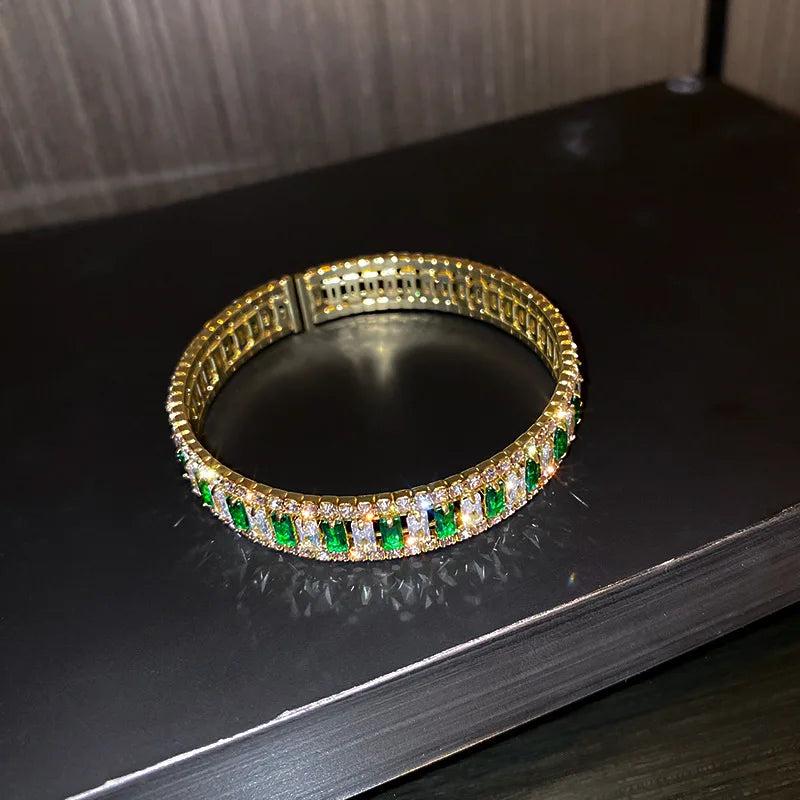Korea Jewelry Crystal Open Bracelet Women Prom Party