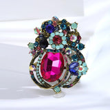 Beaut&Berry Crystal Glass Ladies Brooch Wedding Gift Pin Office Accessories