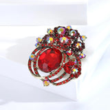 Beaut&Berry Crystal Glass Ladies Brooch Wedding Gift Pin Office Accessories