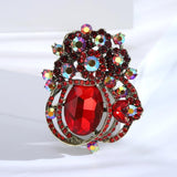 Beaut&Berry Crystal Glass Ladies Brooch Wedding Gift Pin Office Accessories