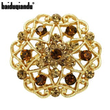 10 Pcs Crystal Flower Brooch Wedding Bouquet Pin Assorted Colors