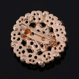 10 Pcs Crystal Flower Brooch Wedding Bouquet Pin Assorted Colors