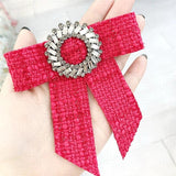 Vintage College Student British Bow Tie Brooches for Women Men