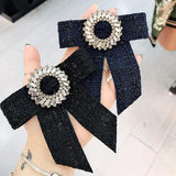 Vintage College Student British Bow Tie Brooches for Women Men