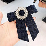 Vintage College Student British Bow Tie Brooches for Women Men